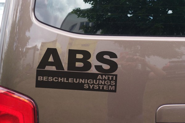 Aufkleber " ABS Anti Beschleunigungs System " Sticker