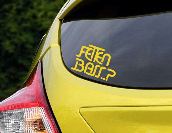 Fetten Bass - Aufkleber Auto Sticker