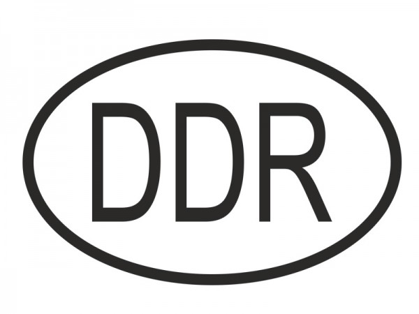 DDR Oval Kennzeichen Ländercode