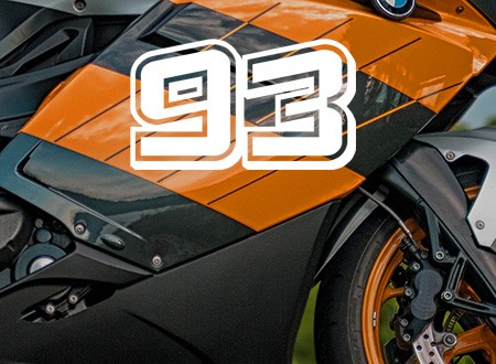 Motorrad Racing Startnummer 93 Zahl Marquez