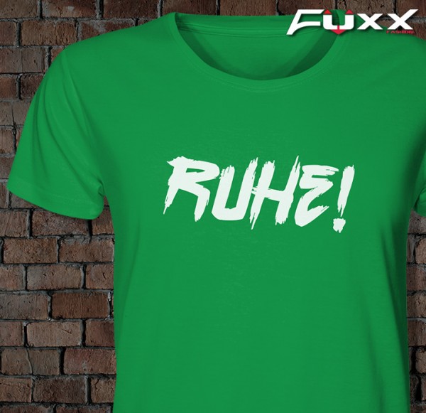 Lehrer Shirt " Ruhe ! " Premium grün