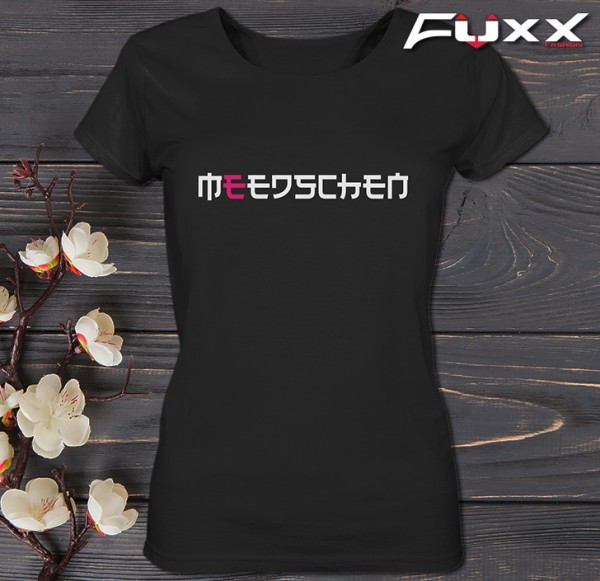Ladies Shirt " MEEDSCHEN " schwarz BIO
