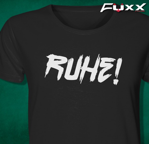 Lehrer Shirt " Ruhe ! " Premium schwarz